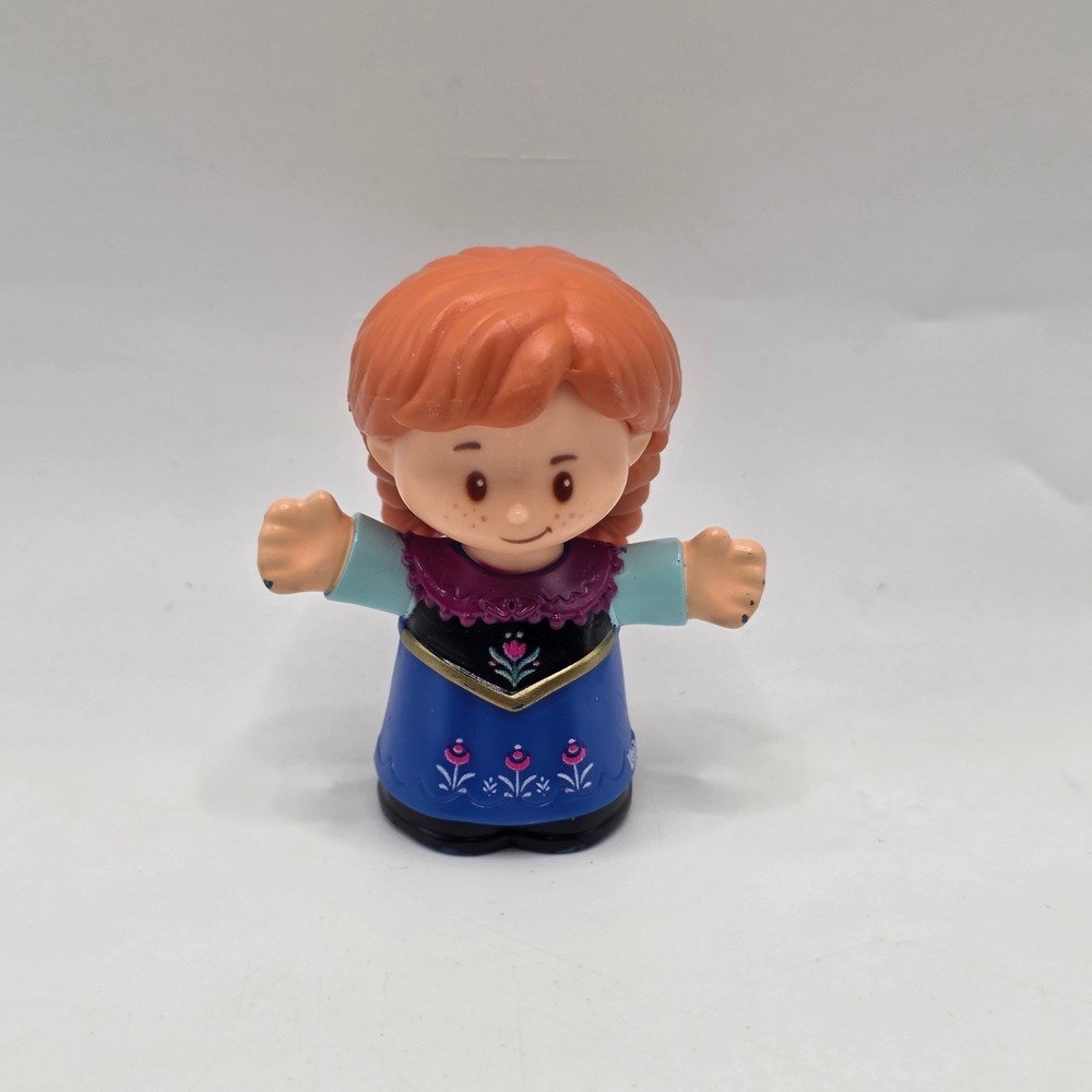 Fisher-Price Little People Anna Disney Frozen Princess Figure Braided Hair Toy